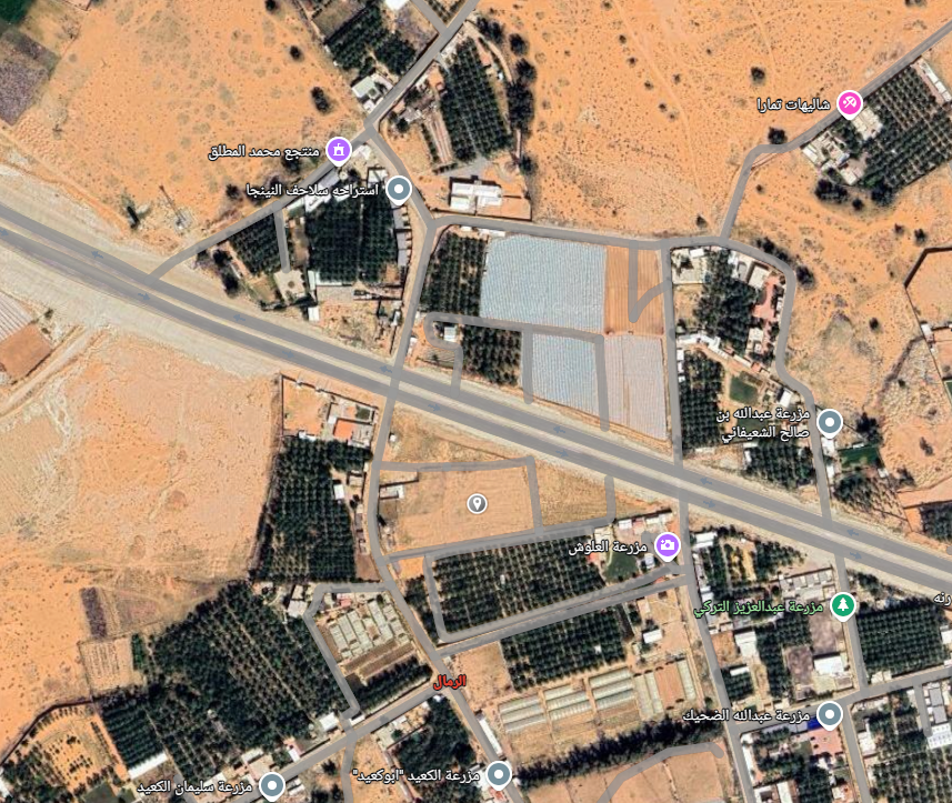 للبيع مزرعه بعنيزه الرمال